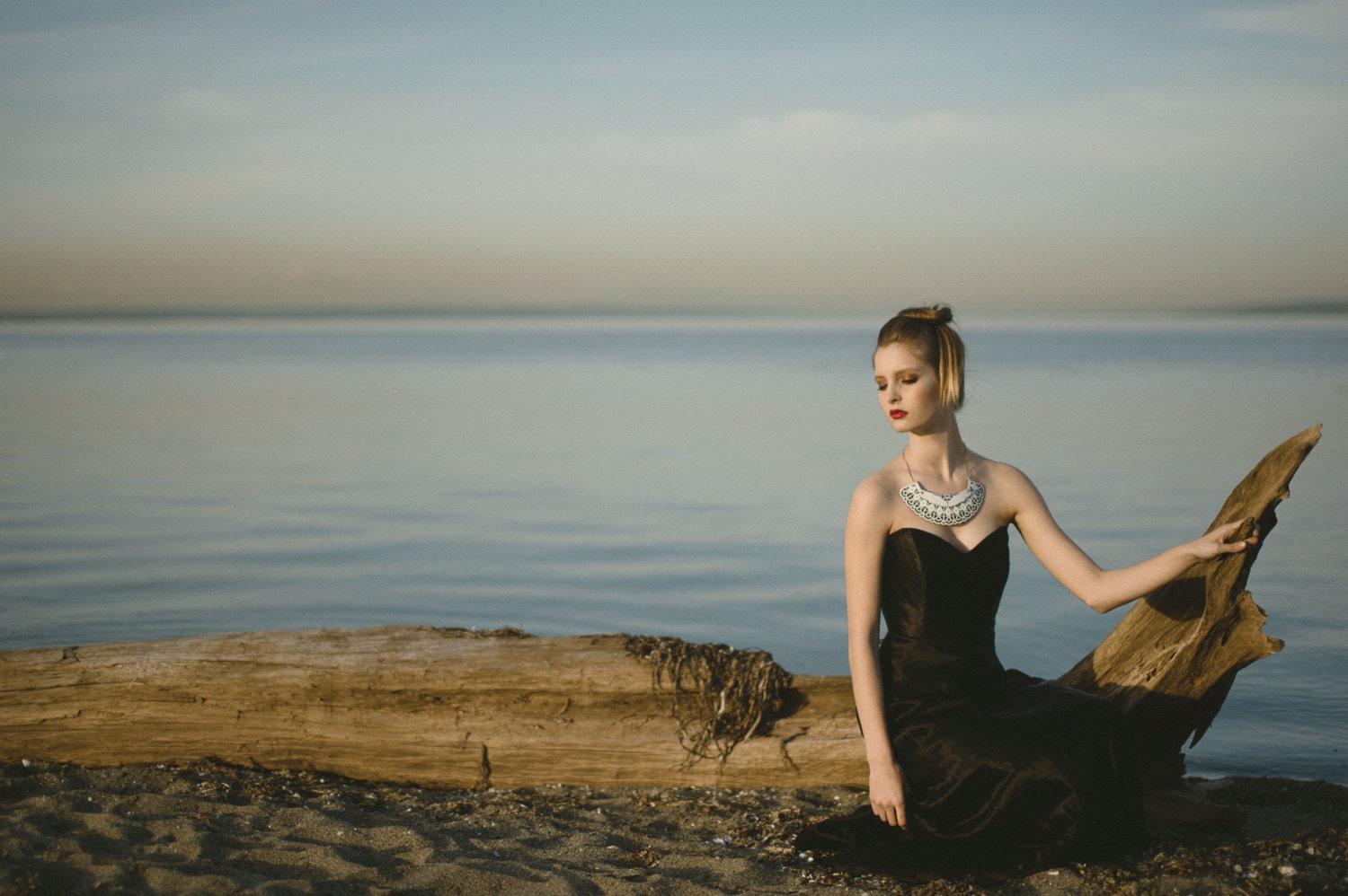 Silk Strapless Gown