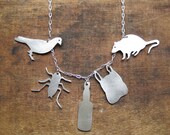 urban pest COLLECTION of 5 sterling charm necklace Made To Order
