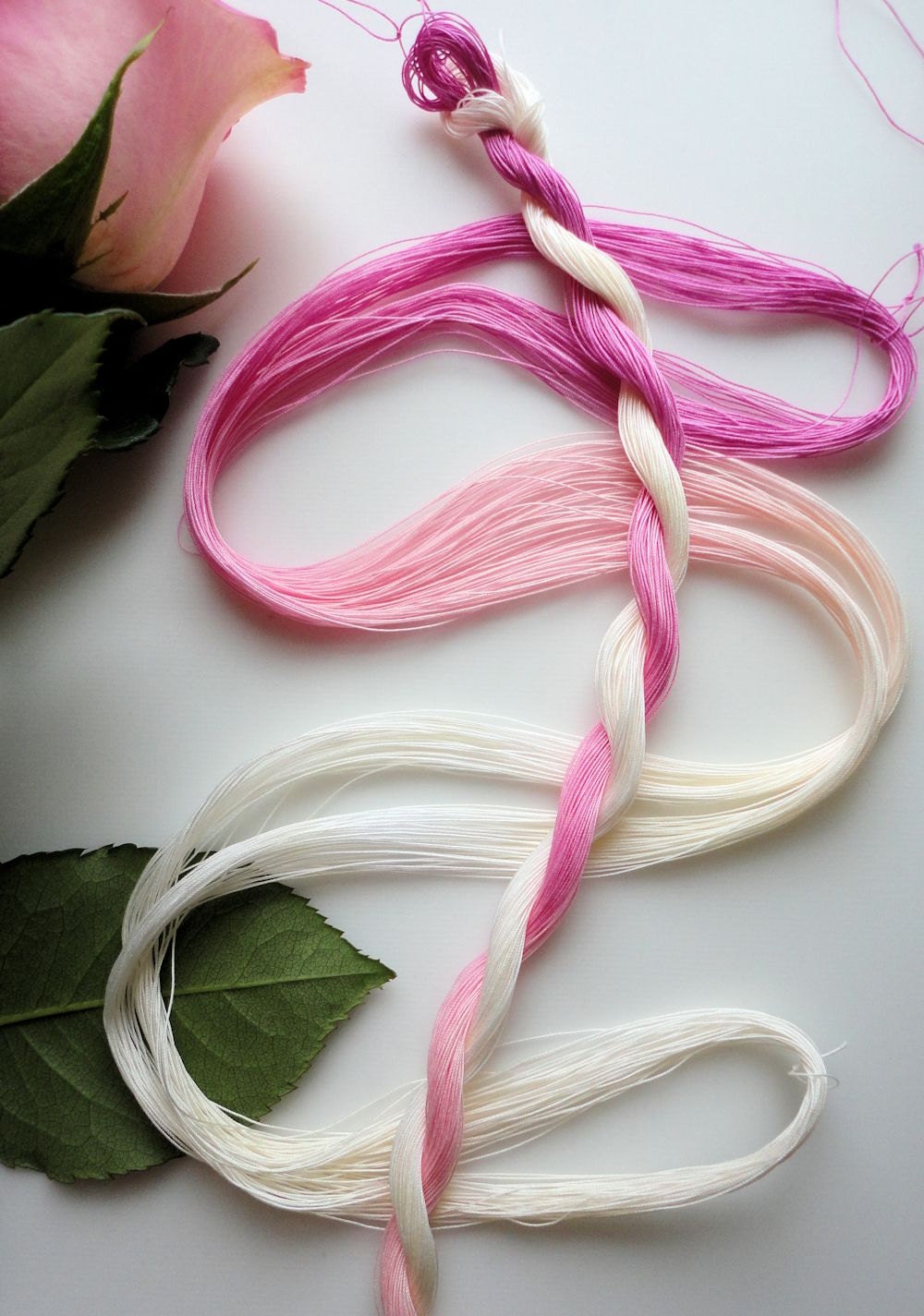 Size 80 hand dyed tatting thread  "Peace"