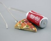Pizza and Coke Earrings