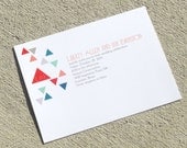 Geometric Wedding Invitation Triangle Wedding - Deposit