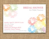 Bridal Shower Invitation - Colorful Daisies