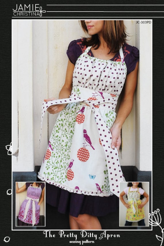 Pretty Ditty Apron pattern - Reversible, Non-reversible, 3 Adult sizes, and 3 child sizes