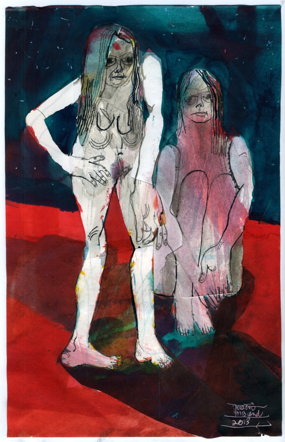 Sisters (original drawing, 2013)