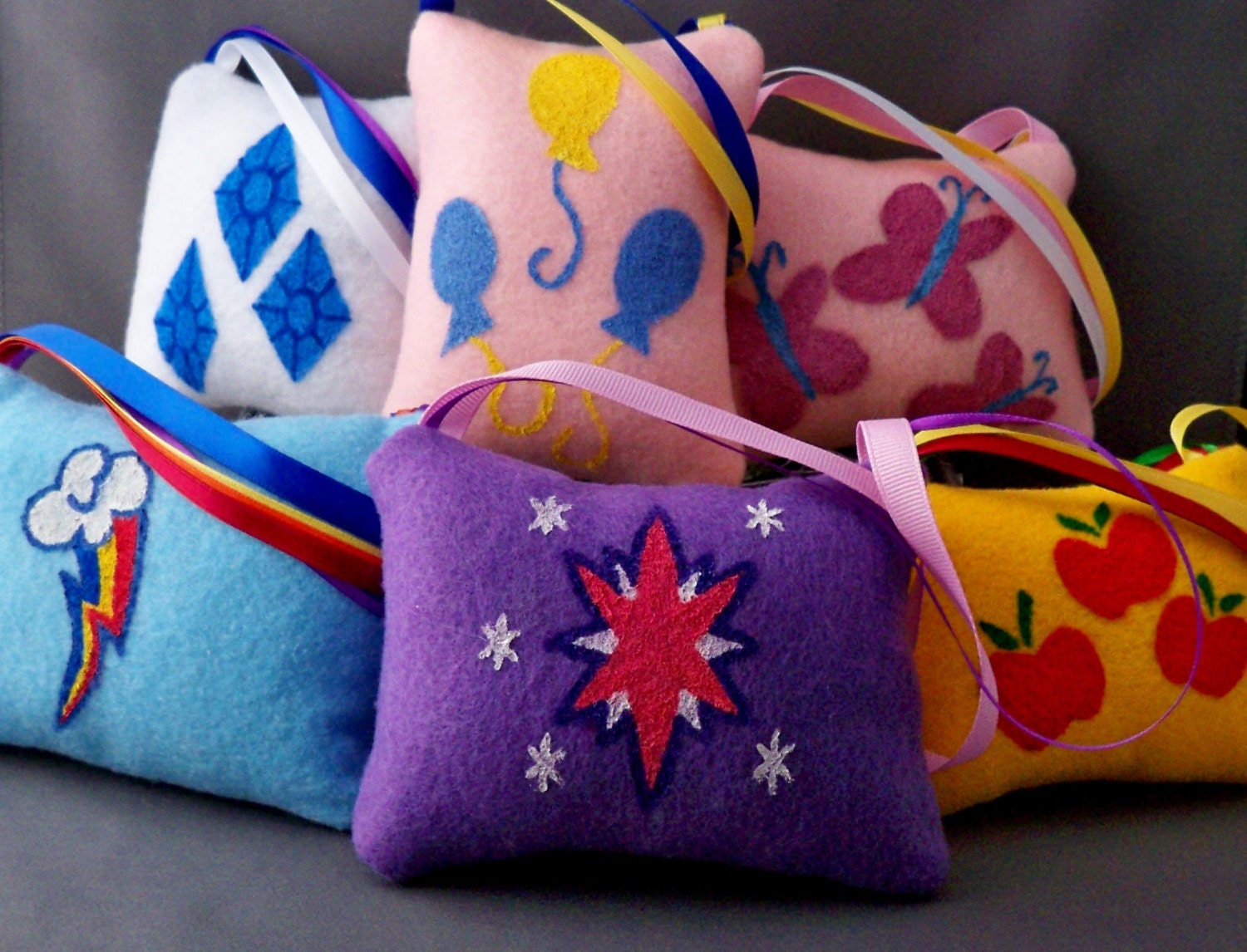 My Little Pony decorative mini pillows for lockers, desks, cubicles and more