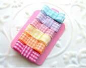 Gingham Bows Infant Clips / Baby Bow / Baby Snap Clips / Newborn Baby girls Bows / No Slip Hair Clips / For nearly bald babies