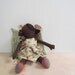 SALE Earth Fairy doll OOAK eco friendly upcycled vintage cotton fantasy art doll bubynoa Best Friend