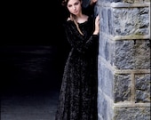 Black Velvet Morgane Gown by Kambriel