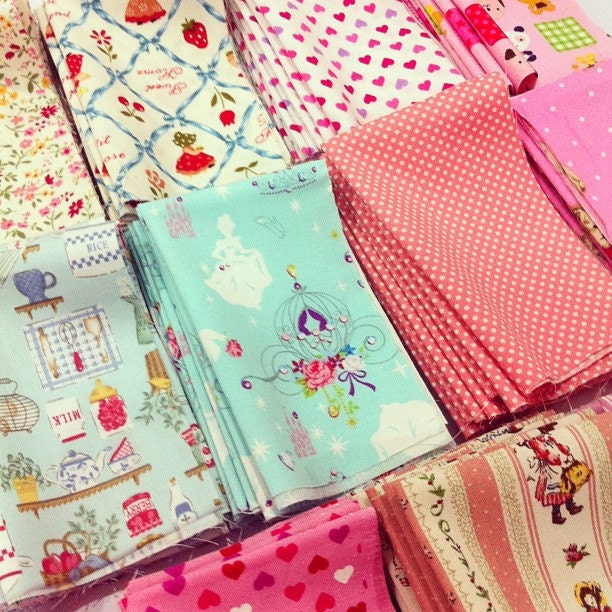 Only For Girls Fabric Scrap Pack - 20 Different Design 5.5" x 9" each