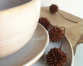 Bryan And Courtney  Wedding Registry - Handmade Stoneware Rustic White Dinnerware Set