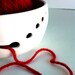 Pure White Ceramic Wheel Thrown Yarn Bowl - Made To Order