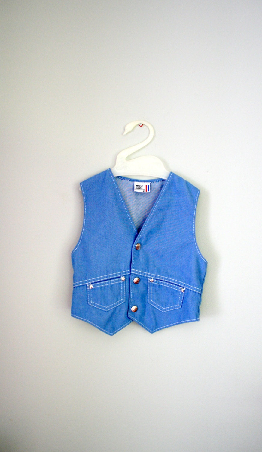 Reserved Billy the Kid 70s Denim Jean Vest Sz 5T 6T