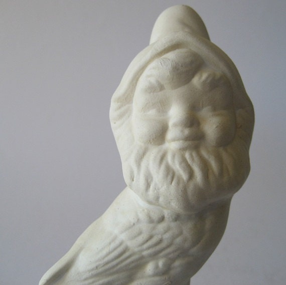 gnome the bird boy natural finish