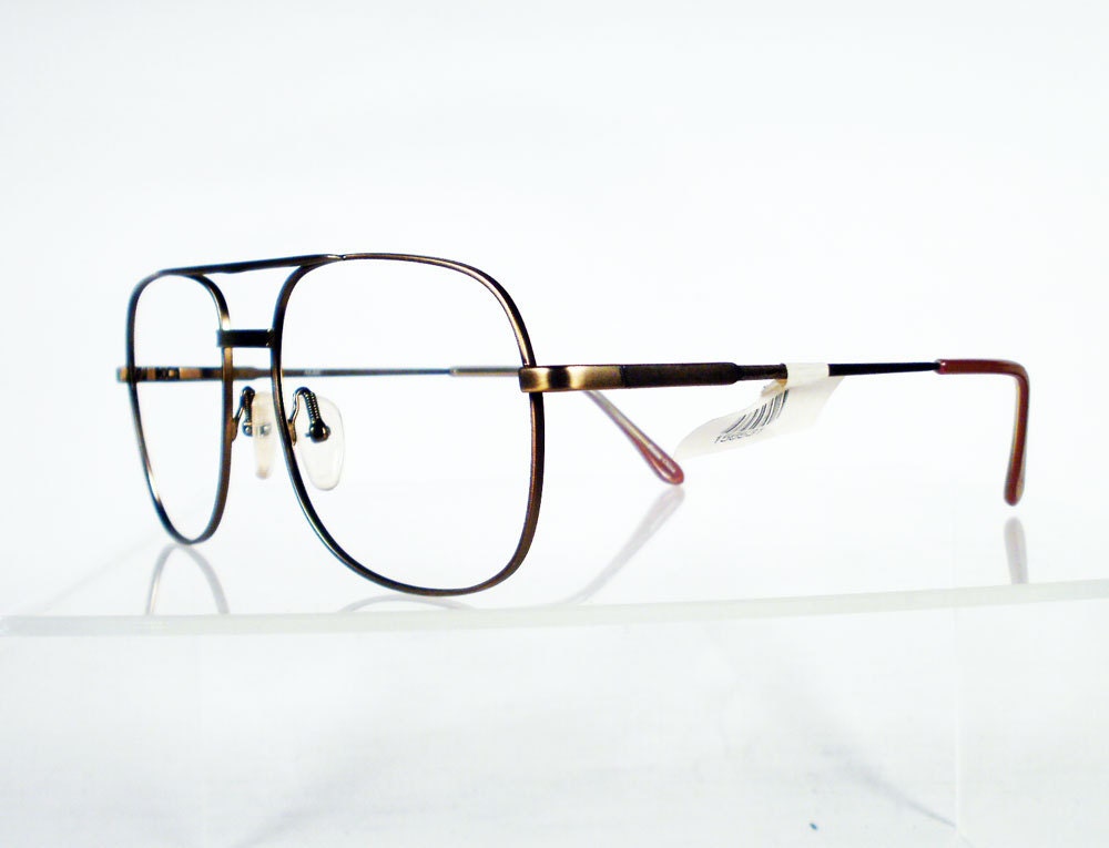 Vintage ALEC Antique Gold Drivers Style NOS Eyeglass Frames