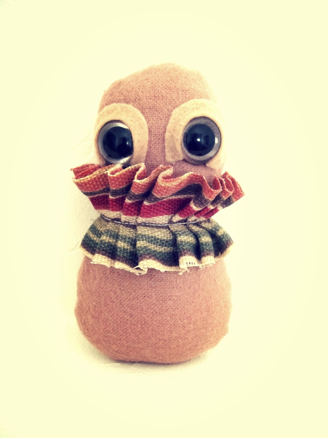 Poshy Peanut-toy, art doll, toy food, folk art, monster, alien, plush, peanut doll, soft sculpture, stuffed toys, home, living