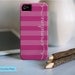 personalized custom iPhone 5 cell phone case - "pink ribbons"