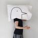 NEW Love Bird Pillow case : 300TC Standard - home decor, bedding, gift for grad, classic black and white