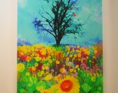 Beautiful endings, 16x20, Fine Art photography, mixed media original, Sunflowers, Unique wedding gift