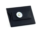 Winchester Shotgun Shell Black Leather Wallet Money Clip