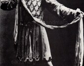 Michel Fokine Black and White Studio Portrait Print Russian Ballet Dancer  Choreographer Ballet Russes