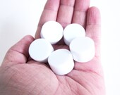 Toy Making Supplies: Perfect for Dolls or Plushies, Five (5) SMALL Fused Plastic Rattle Inserts, Machine Washable, 3/4 inch Diameter