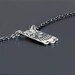 Small Elegant Silver Lace Necklace (No. 4) - Etched Sterling Silver by Lisa Hopkins Design