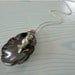 Silver Spoon Necklace with Pearl, Reversible design