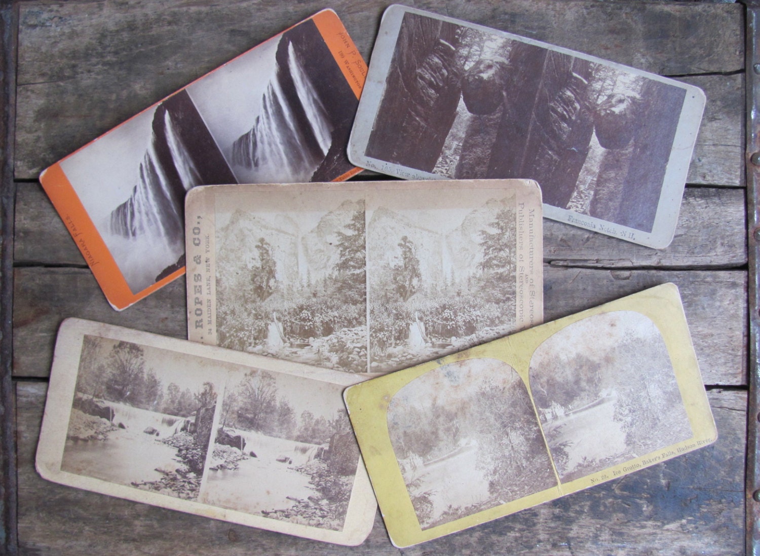 instant collection of antique stereographs // north american waterfalls