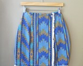 Vintage Southwest Wrap Denim Skirt - Size S/XS