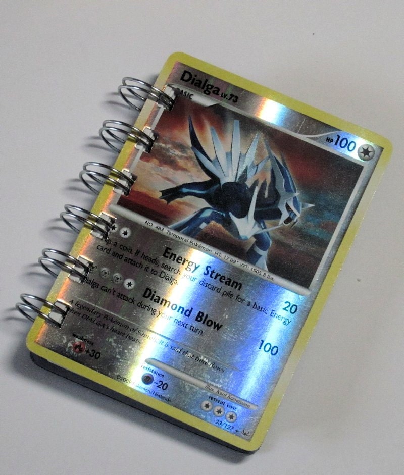 Blank Book Notebook Pokemon Trading Card - Dialga