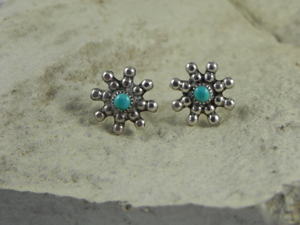 Sterling Turquoise Earrings