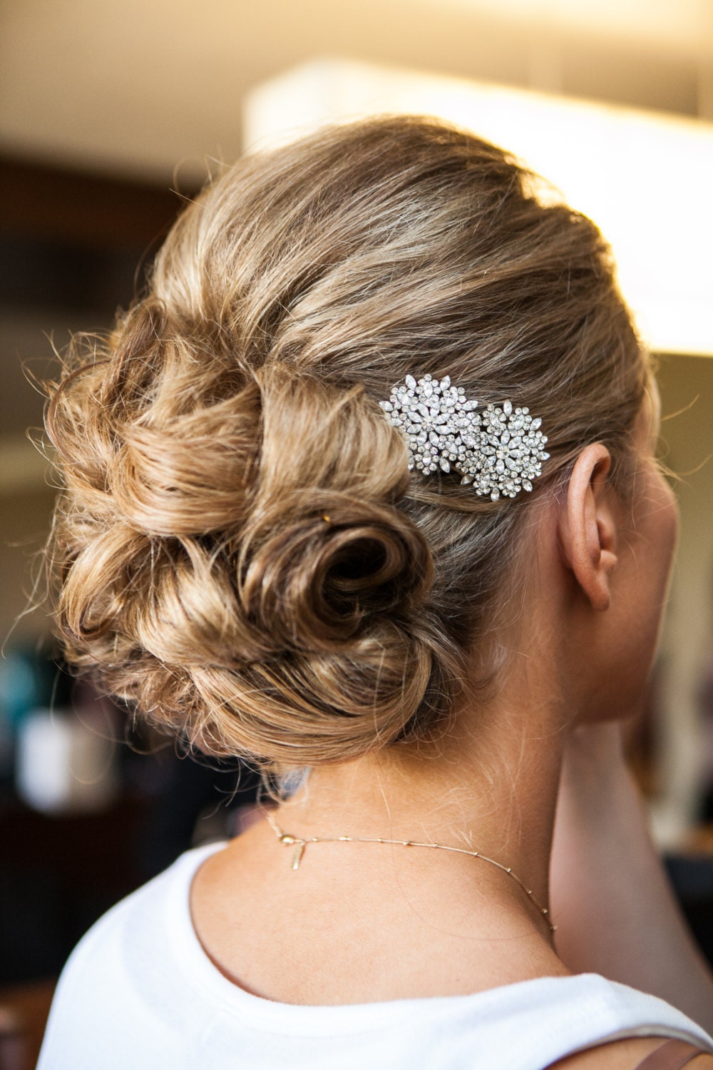 Crystal Bridal Hair Accessories Two Mum Bridal Hair Pins  As Seen on Style Me Pretty