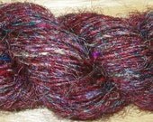 Recycled Sari Silk Yarn, 140 yards SUPER PREMIUM Handspun, Fair Trade, 3.4 oz