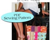 XL Tote Purse Pattern, Tennis Bag Pattern, Diaper Bag Pattern PDF Sewing Pattern Ebook Sewing Tutorial, Email Delivery