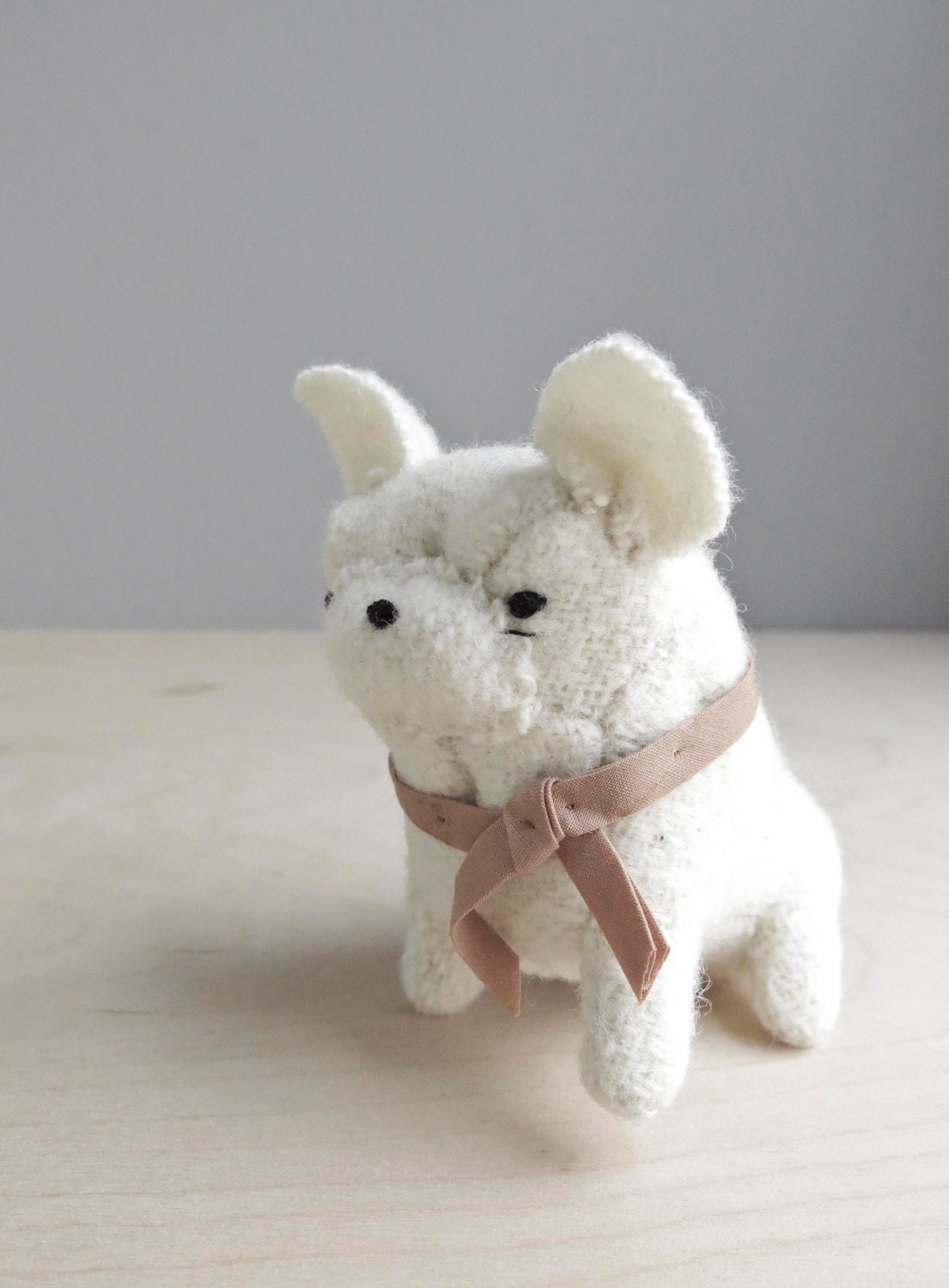 french bulldog / soft sculpture dog
