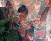In the Rose Garden Silk Chiffon Scarf