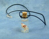 Cuttlefish Specimen Jar Necklace, Handmade Biology Inspired Jewelry