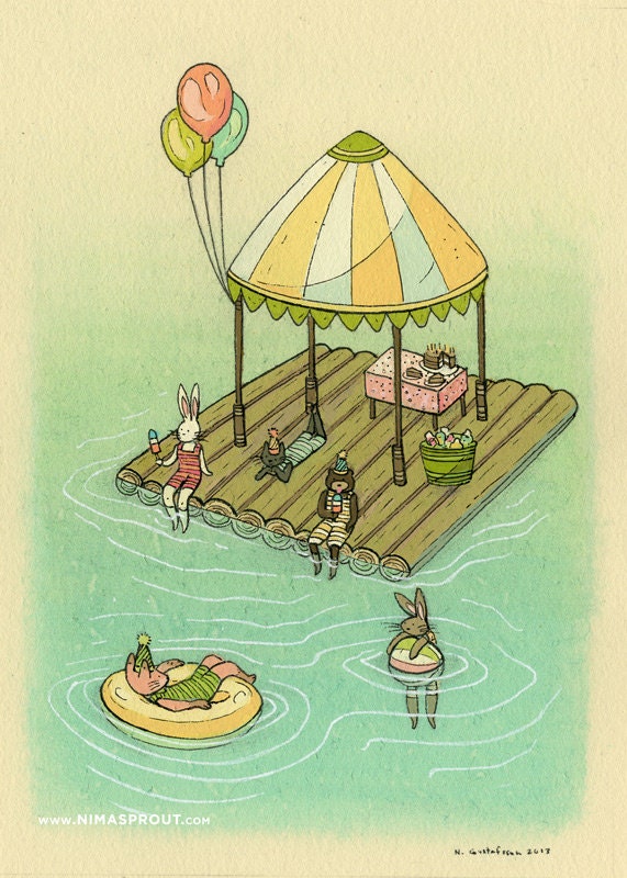Pool Party - Original Painting