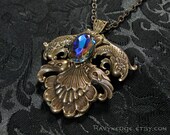 Glory of the Deep - Brass Koi Pendant