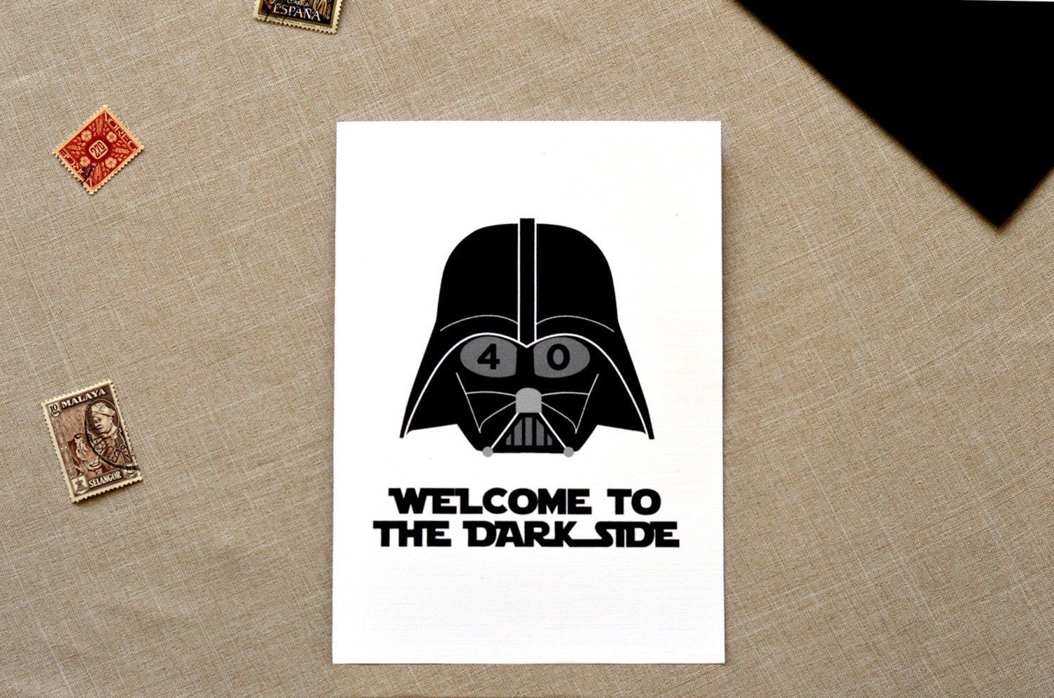 Star Wars Birthday Card, Funny Card, Darth Vader Inspired Card