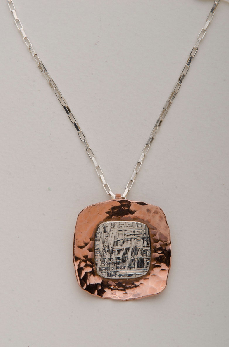 Double Square Pendant