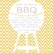 BBQ- Modern Chevron Bar-B-Que Invitation - PRINTABLE INVITATION