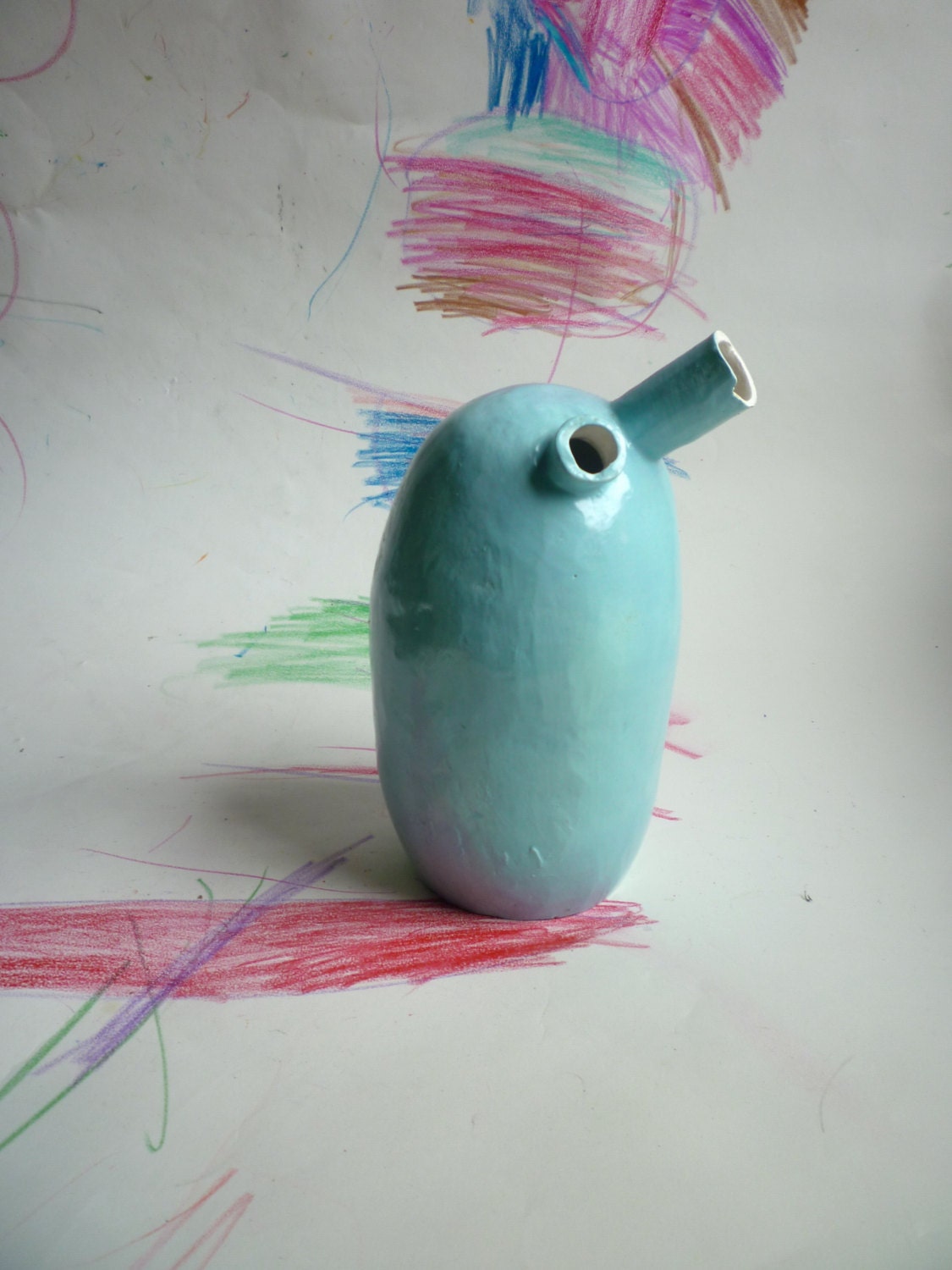 robin's egg hafifa single stem vase