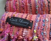 Handwoven Scarf, Morning Rose II, Woven Wrap, Shawl