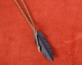 Vegan Feather & Arrow Necklace -small