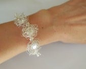 Precious Nest in Sterling Silver - Bridal Bracelet, Wedding Bracelet
