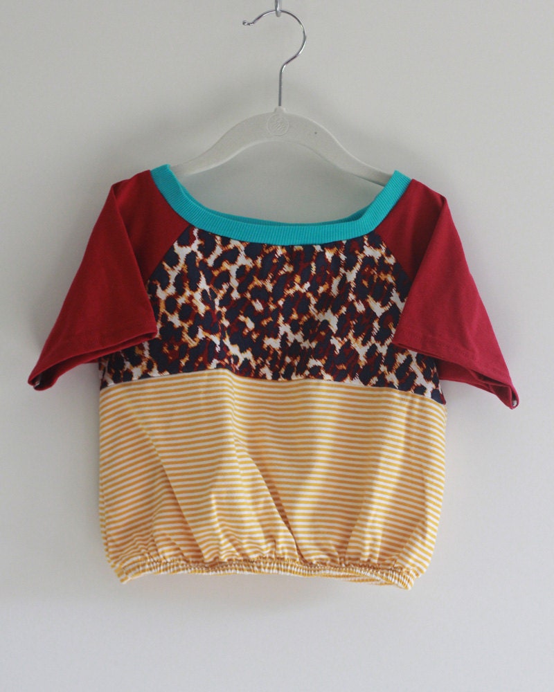 Upcycled Girls Shirt - 2t
