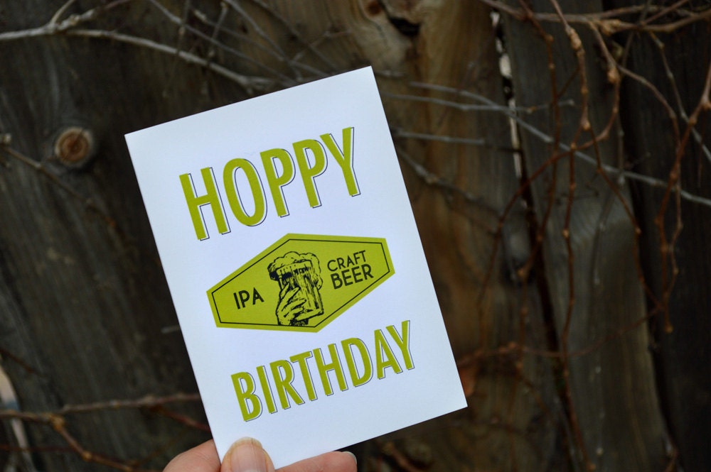 Hoppy Birthday Greeting Card and Tattoo