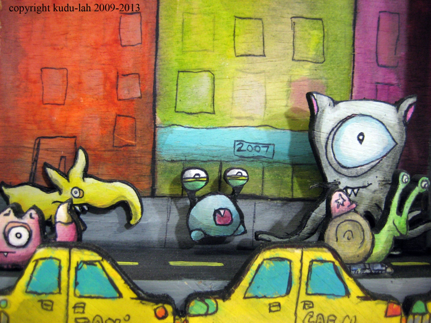 City Sidewalks (Original Critter Art)