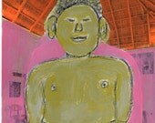 Mixed Media Buddha Collage